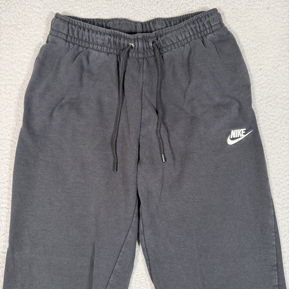 Nike Sportswear Essential Standard Fit Joggers Womens Small Black Fleece Logo - Picture 2 of 13